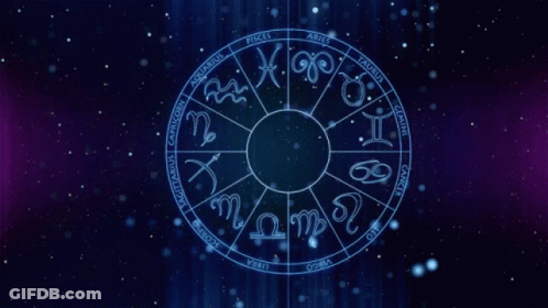 Zodiac Sign With Shooting Star GIF