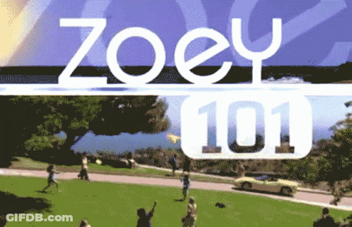 Zoey 101 Poster People Playing In Grass GIF