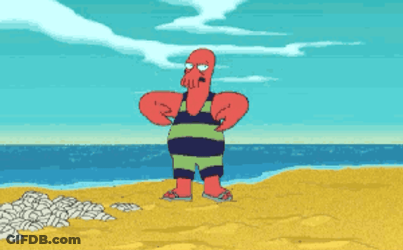 Zoidberg Dancing Vanished In Sea GIF