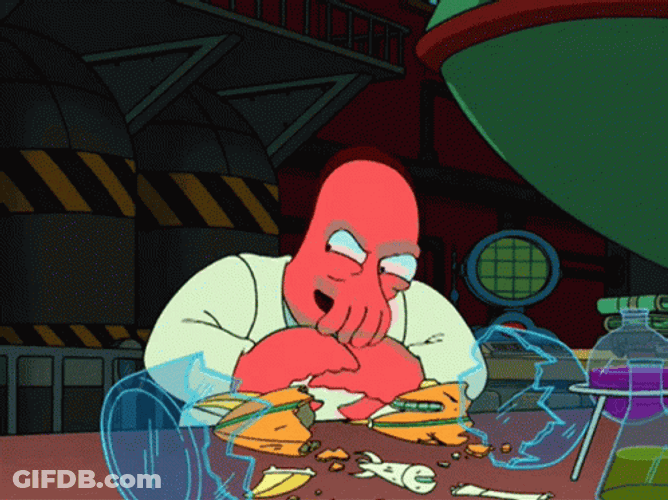 Zoidberg Laughing And Scheming GIF