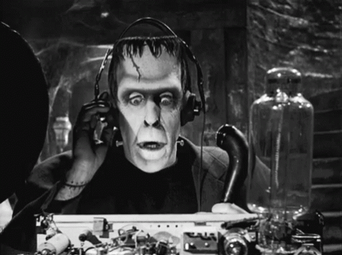 Zombie Calls On Radio GIF