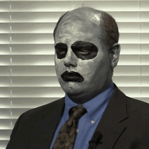 Zombie Face Paint GIF