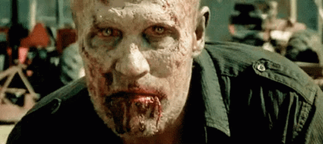 Zombie Lip Licking GIF