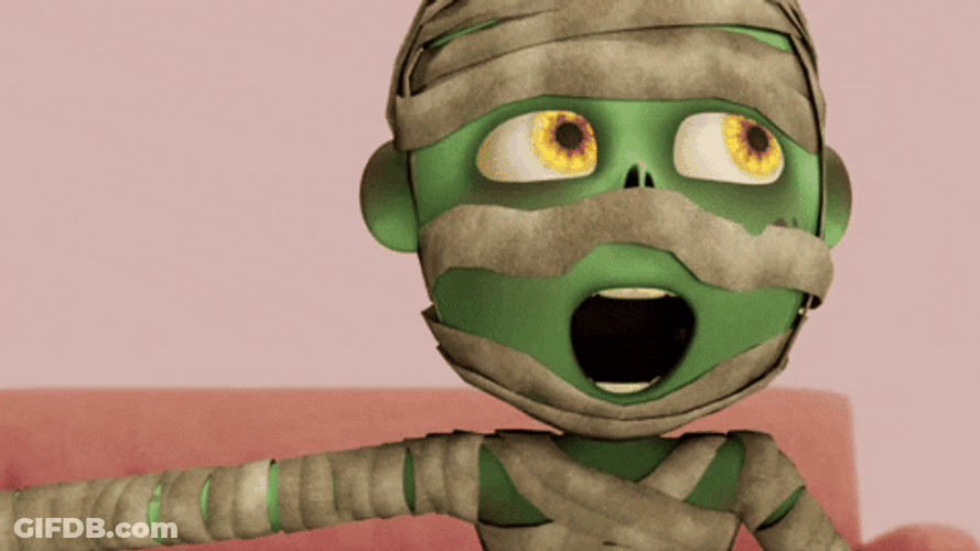 Zombie Mummy Smiling GIF