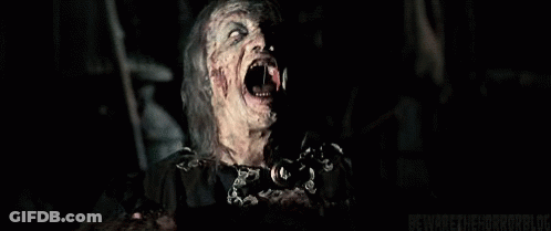 Zombie Screaming In Darkness GIF