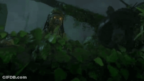 Zombie With Glowing Eyes In Forest GIF