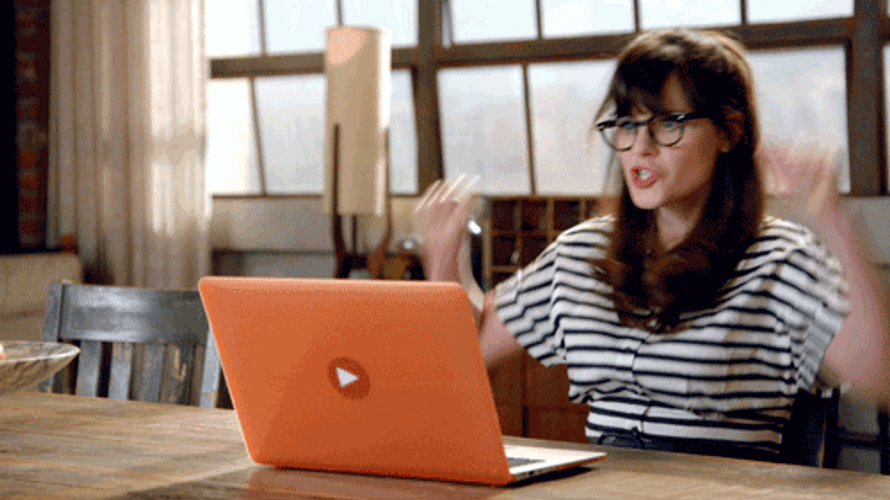 Zooey Deschanel Happy Happy Joy Joy GIF