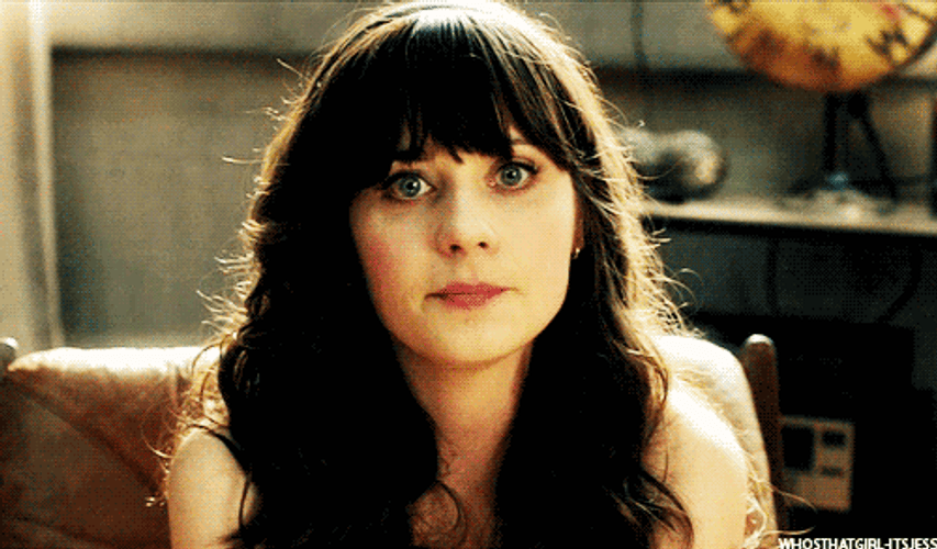 Zooey Deschanel Hmmmm GIF