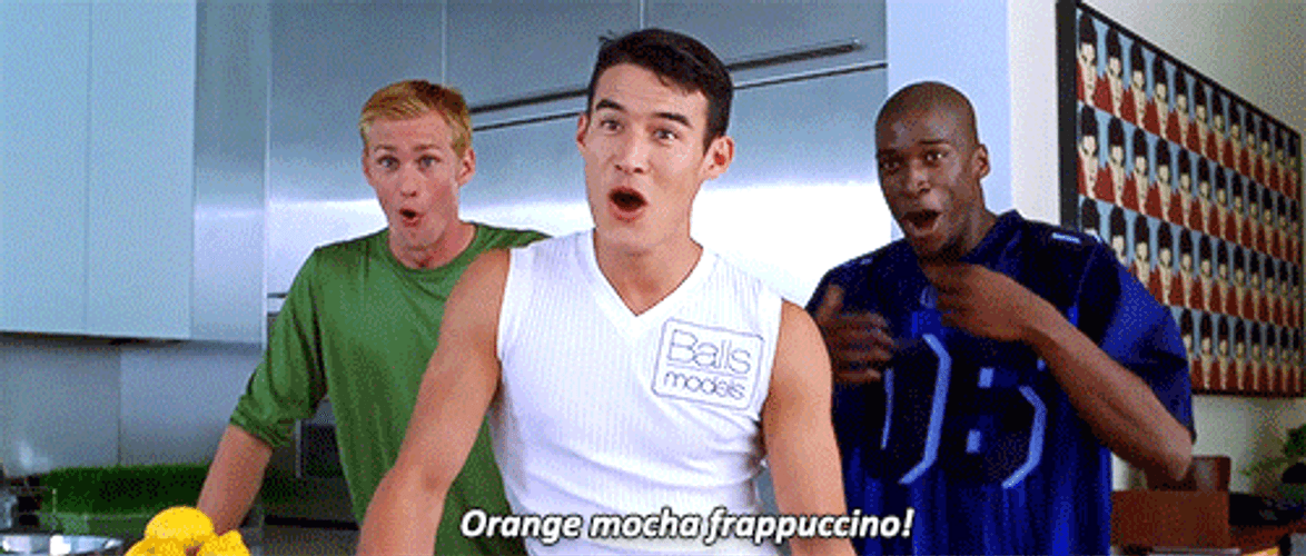 Zoolander Orange Mocha Frappuccino GIF