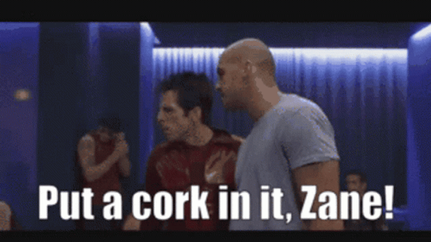 Zoolander Put A Cork In It Zane GIF