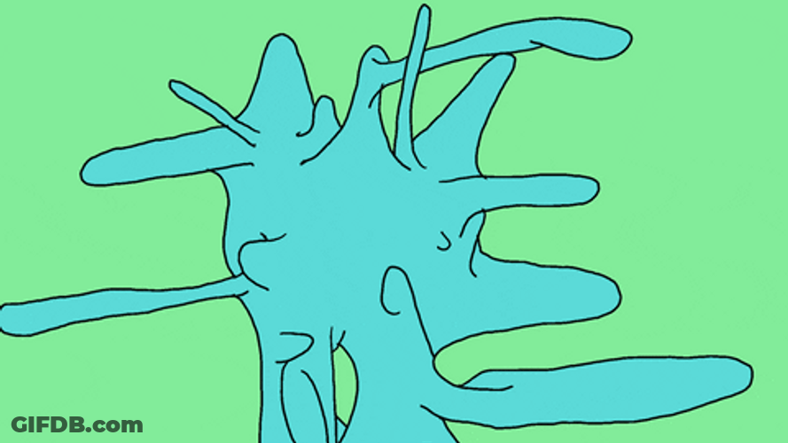 Zoom Background Blue Green Abstract GIF