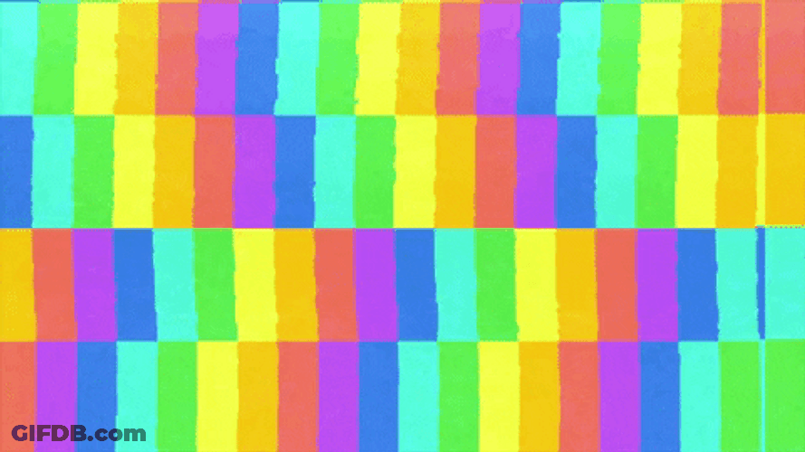 Zoom Background Rainbow Glitch GIF
