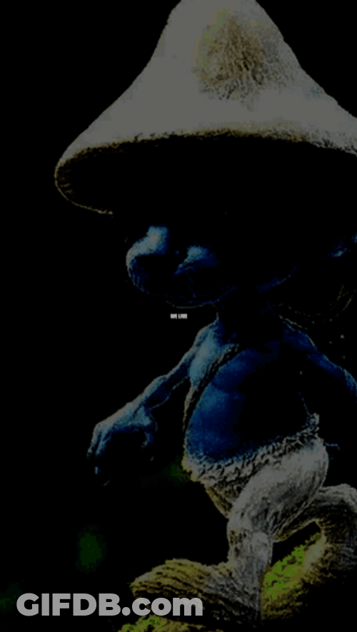 Zoom In Smurf Cat Meme GIF