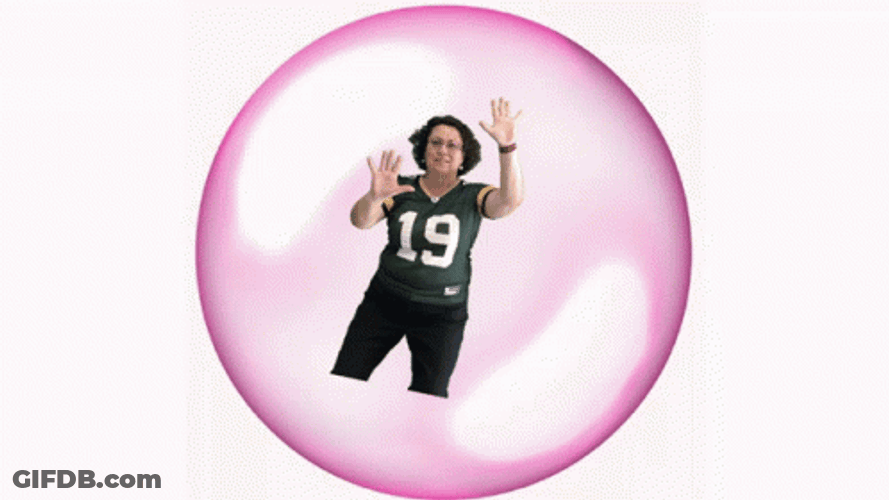 Zoom Pink Bubble Dance GIF