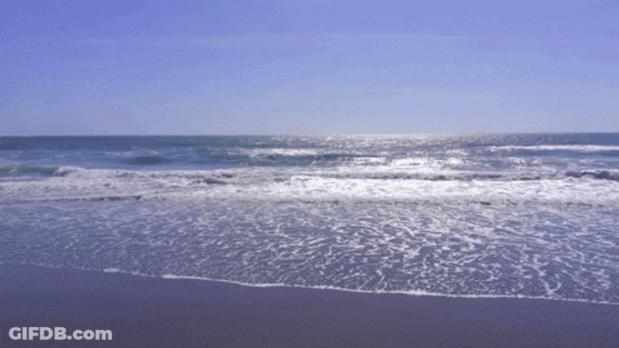 Zooming Into Blue Wave GIF