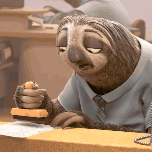 Zootopia Flash Stamping Paper GIF