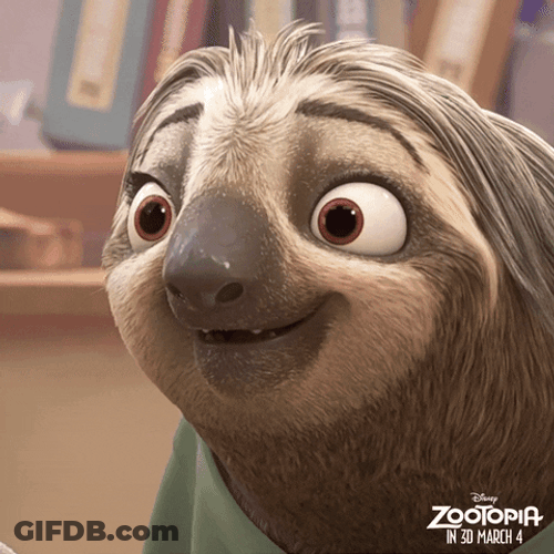 Zootopia Sloth Heart Eyes GIF