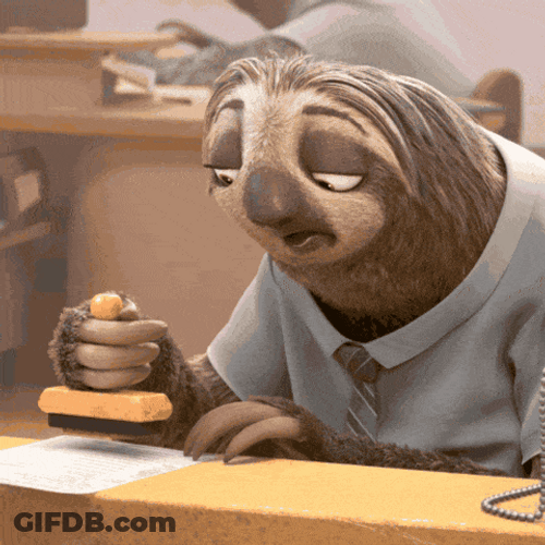 Zootopia Sloth Slow Down GIF