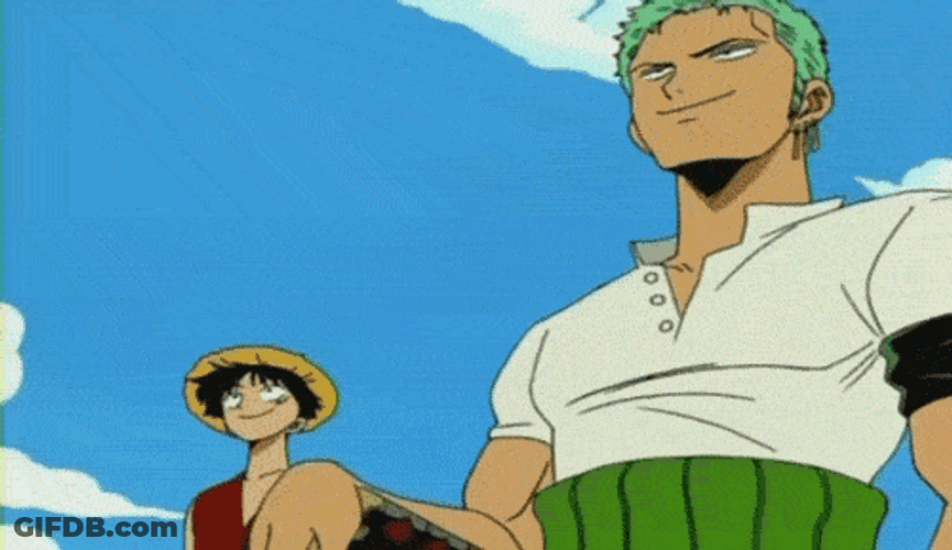 Zoro And Luffy Laugh GIF