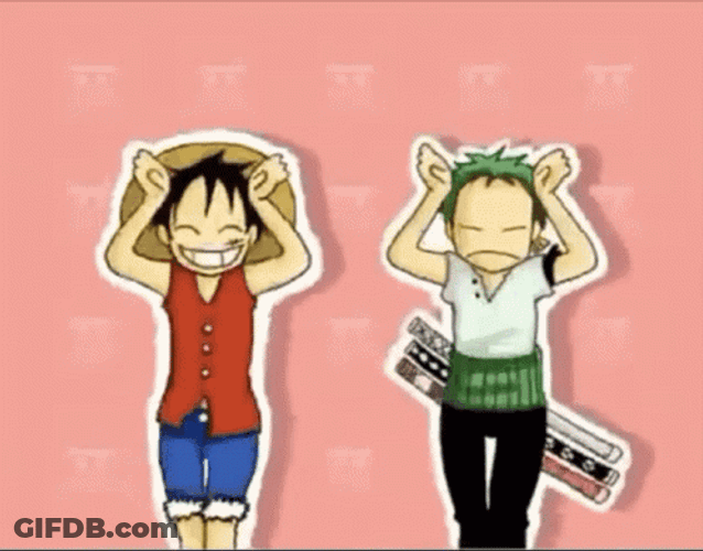 Zoro Luffy Straw Hat Dance GIF