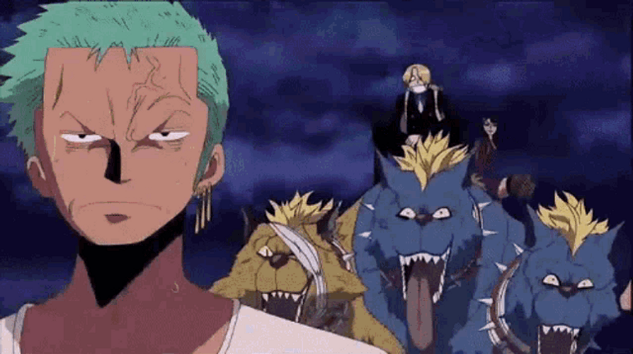Zoro Mock Thriller Bark GIF