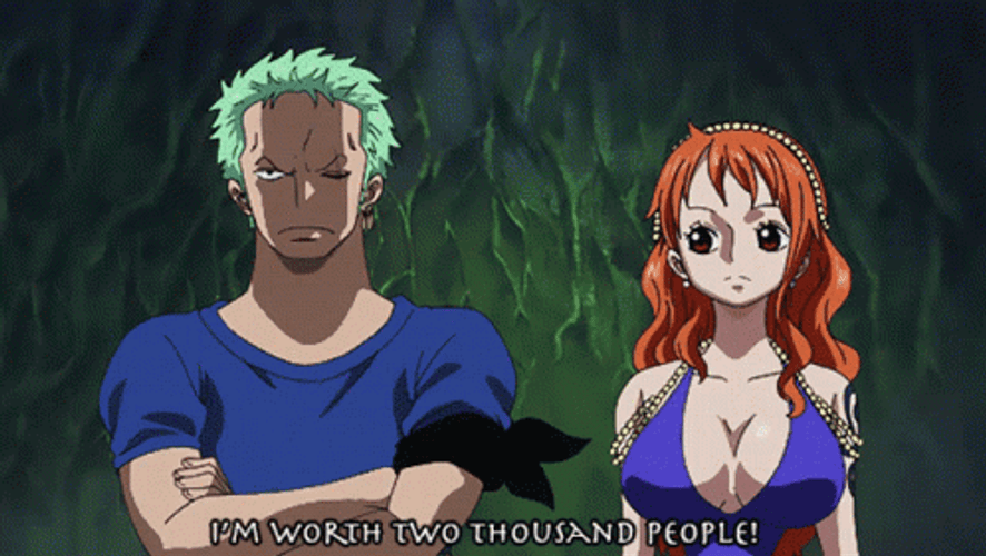 Zoro Nami Two Thousand GIF