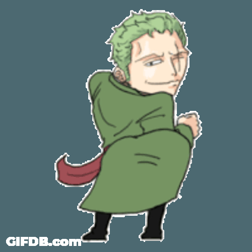 Zoro Twerk One Piece Twerk Sticker GIF