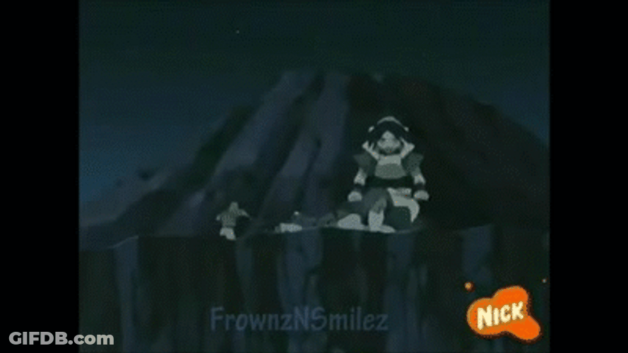 Zuko Sister Using Lightning Against Toph GIF