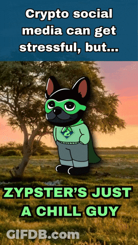 Zypster 'S Just A Chill Guy With A Dog In A Cape GIF