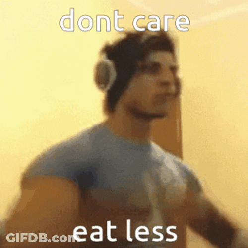 Zyzz Don't Care Eat Less GIF