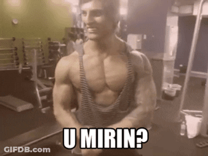 Zyzz Gym Flex Meme GIF