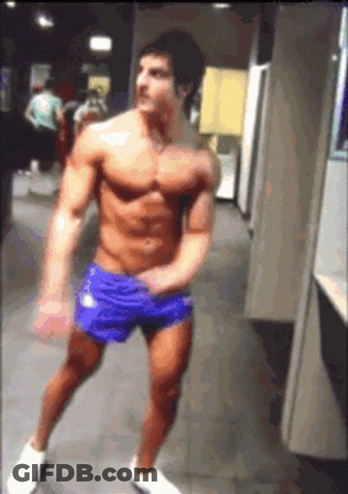 Zyzz Gym Flex Muscles GIF