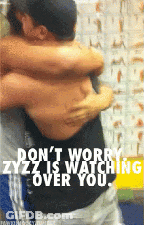 Zyzz Hug Watching Over GIF