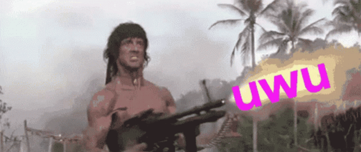 Rambo Machine Gun GIFs