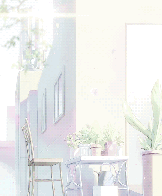 Aesthetic Pastel Anime Scenery GIF 