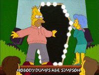 Angry Grandpa Simpson Yelling On Stage GIF | GIFDB.com