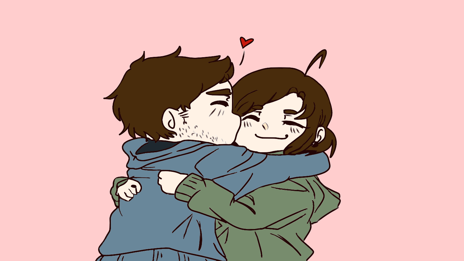 Animated Couple Kiss GIF 