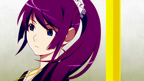 Anime Girl With Purple Hair GIF 