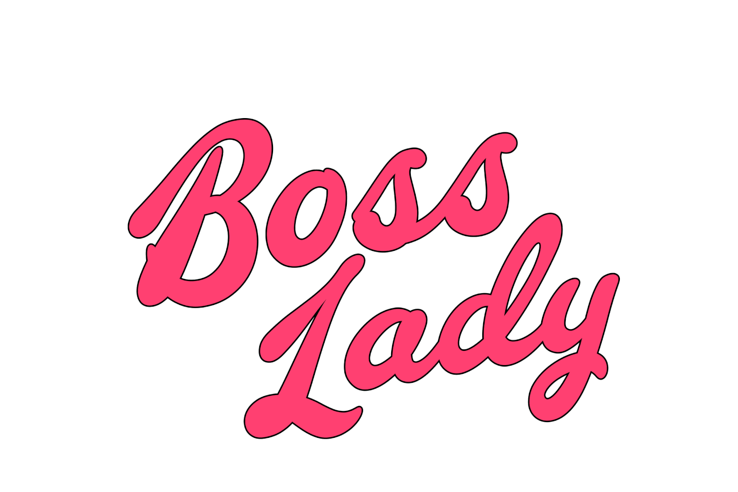 Boss Lady Flashing Text