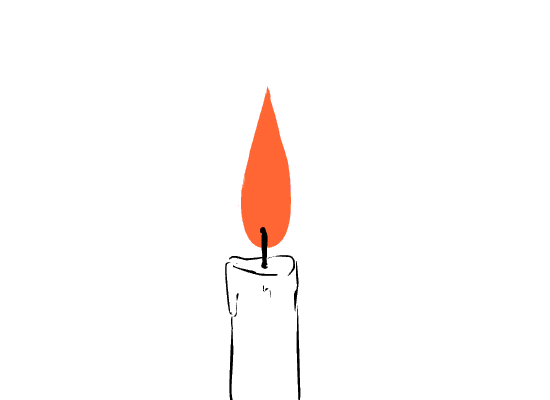 Candle Creative Drawing Animation GIF 