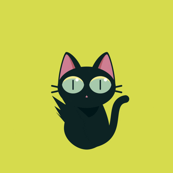 Cartoon Cat Attacking GIF