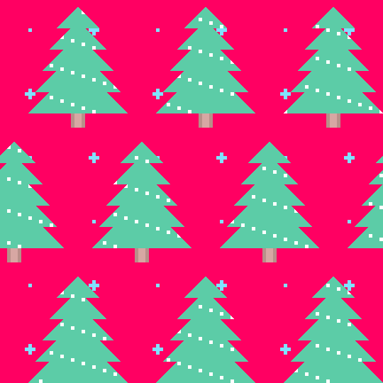 Christmas Tree Pattern Animation GIF 