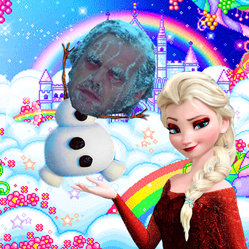 Collage Funny Frozen Elsa GIF 