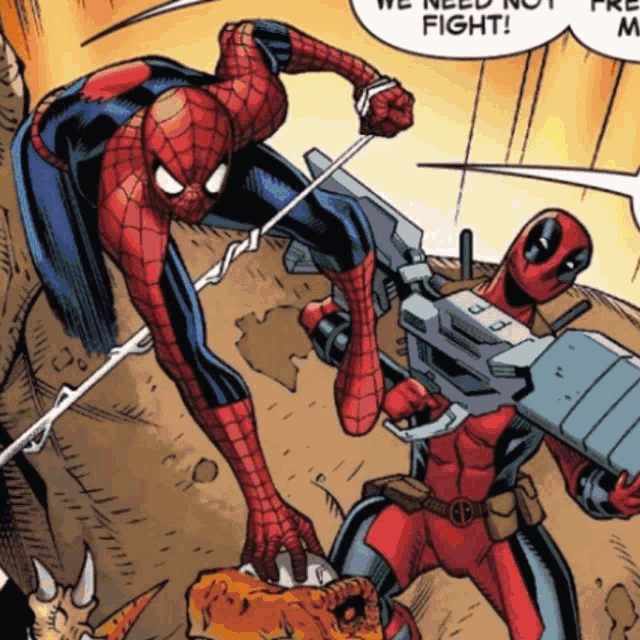 Comics Spider Man Deadpool Pride Colors GIF 