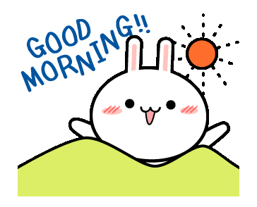 Cute Bunny Good Morning Sunshine GIF | GIFDB.com