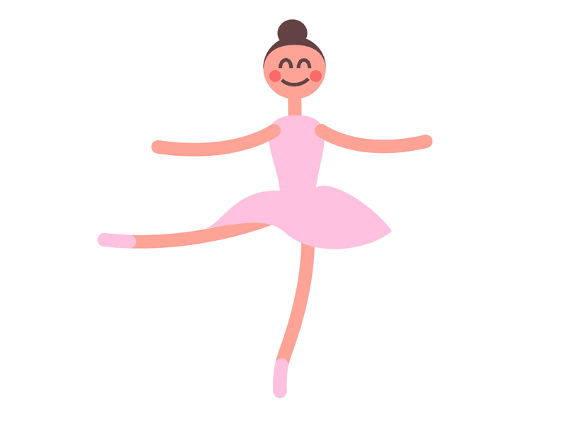 Cute Pirouette Ballet Cartoon Ballerina GIF | GIFDB.com