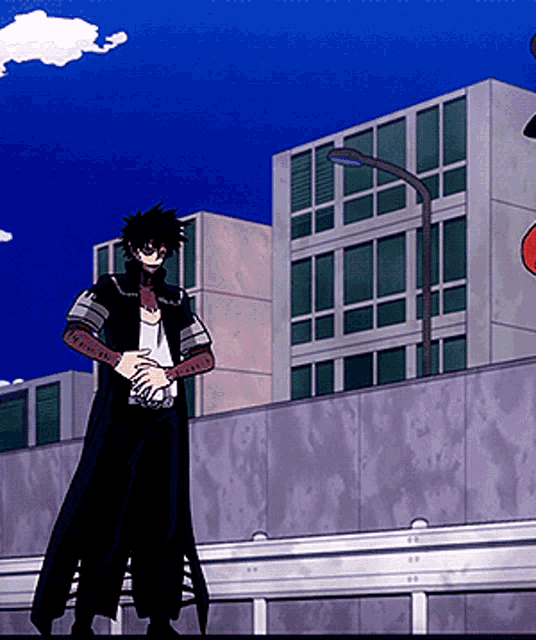 Dabi With Mr. Compress Towards Him GIF