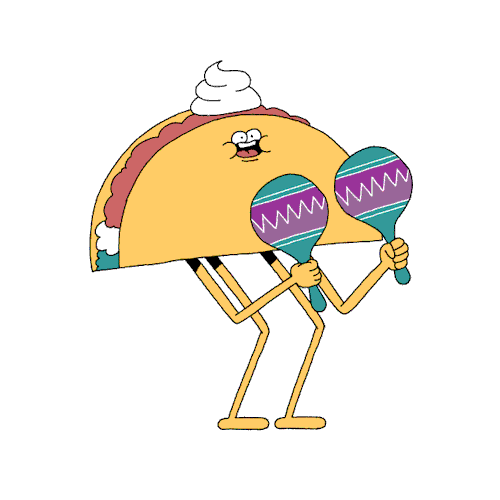 Dancing Taco With Maracas GIF