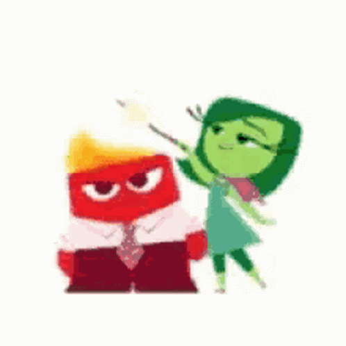 Disgust Inside Out Anger Love Sticker GIF | GIFDB.com