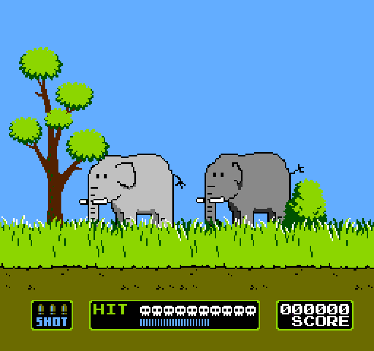 Duck Hunt Elephant Trophies GIF